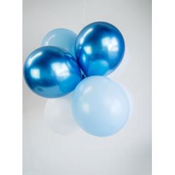 WOW DIY ballonnentros | Blauw / Latex ballonnen pakket blauw / Ballonnen tros blauw / ballonnendisk